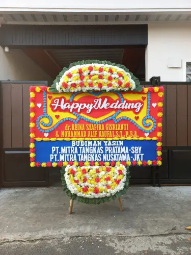 Papan Bunga Pernikahan gambir