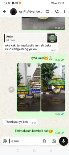 Testimonial Papan Bunga Pernikahan gambir
