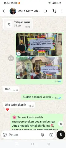 Testimonial Papan Bunga gambir