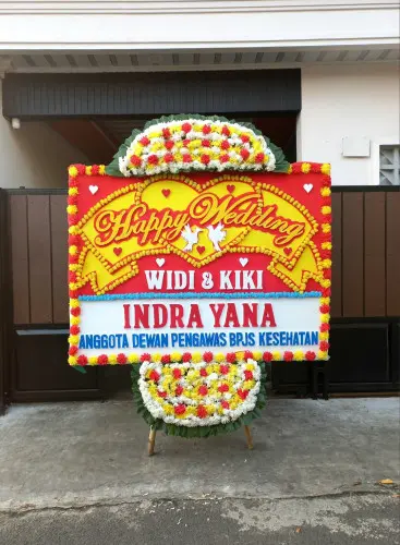 Papan Bunga Pernikahan gambir